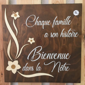 Panneau Bienvenue Chez Nous Decoration En Bois Sb Creation