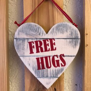 coeur en bois à suspendre