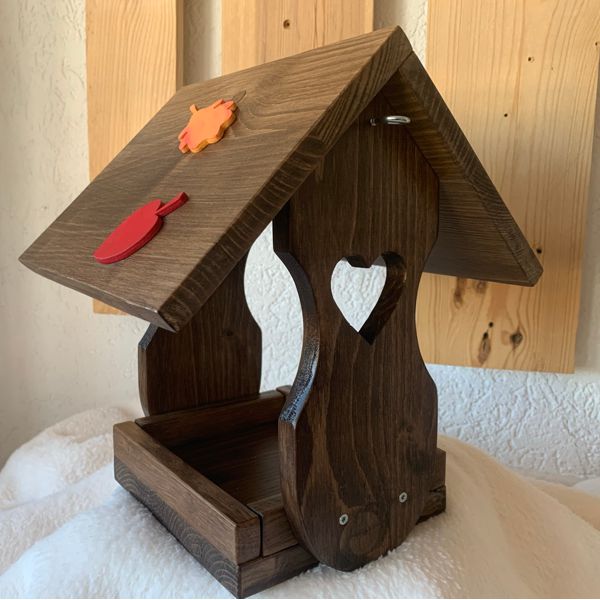 mangeoire en bois pour les oiseaux